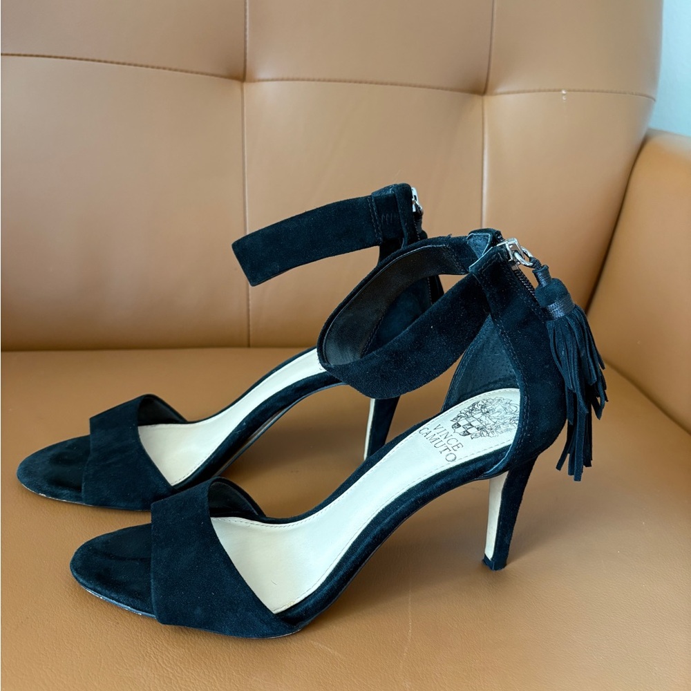 Vince Camuto Black Suede Heels